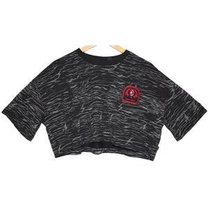 NWT Womens Quiksilver X Stranger Things Upside Down Maxi Crop Tee Shirt Size M